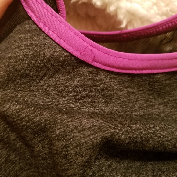 Leapin Leotards Dark Gray Racerback Tank Top - Picture 2 of 8